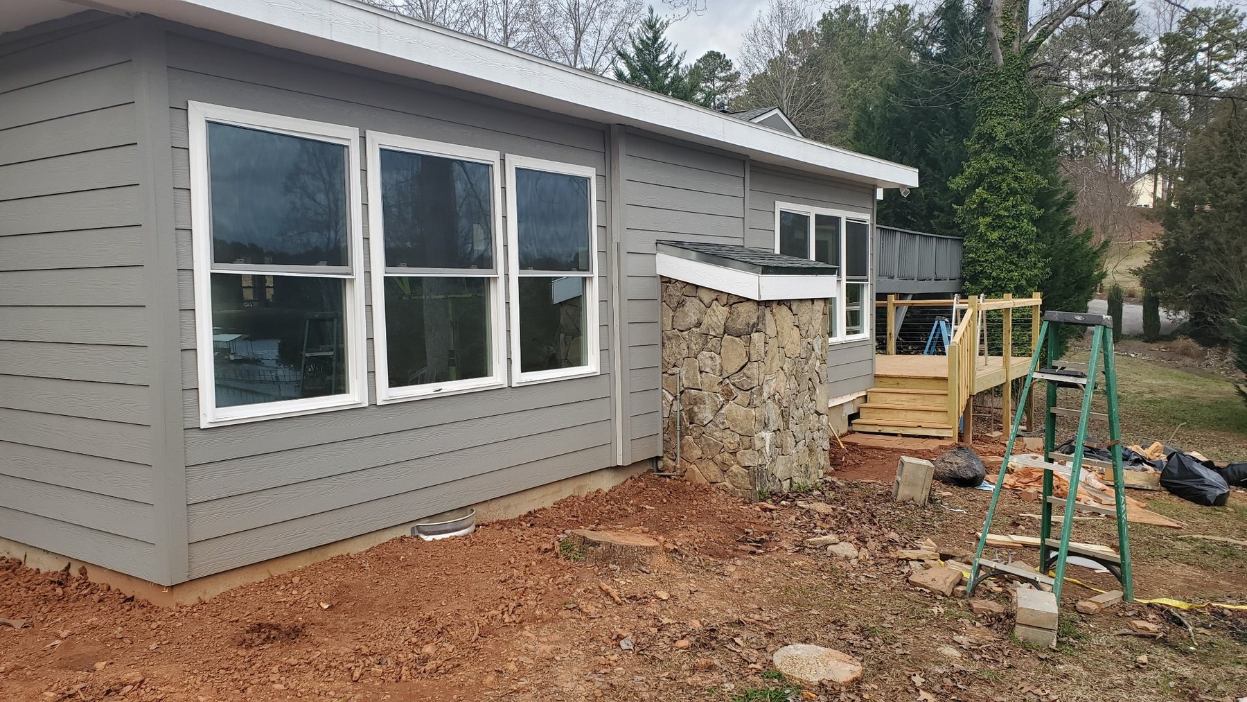 Exterior remodel progress
